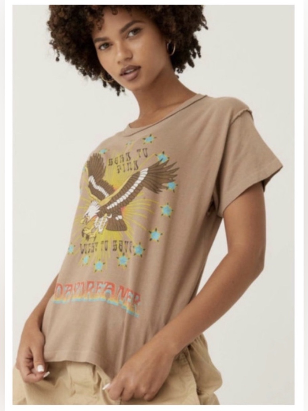 Daydreamer "Hard To Find Lucky To Have" Eagle Reverse Girlfriend Tee